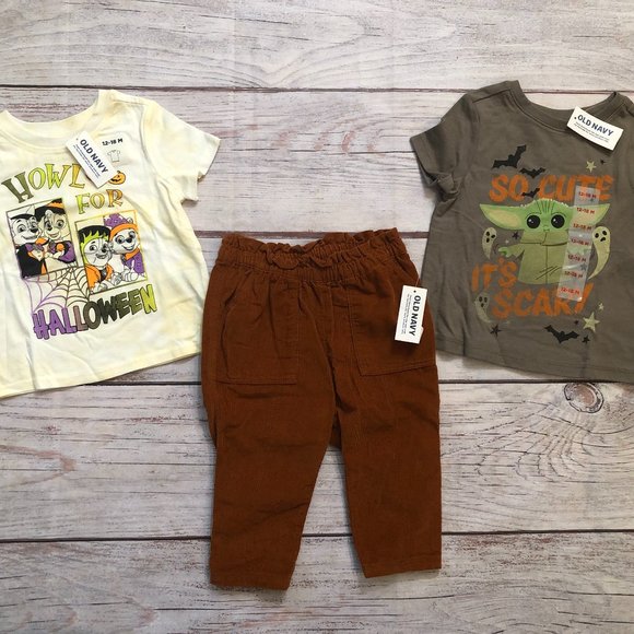 Old Navy Other - Cute Halloween Paw Patrol & Baby Yoda Star Wars Baby Set, 12-18 Months, NWT